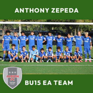 Anthony Zepeda - GU15 EA Team