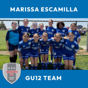 Marissa Escamilla - GU12 Team