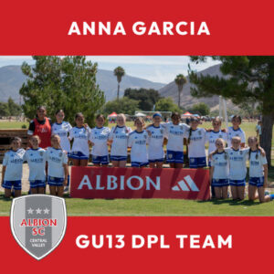 Anna Garcia - GU13 DPL Team