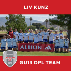 Liv Kunz - GU13 DPL Team