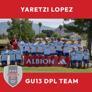 Yaretzi Lopez - GU13 DPL Team